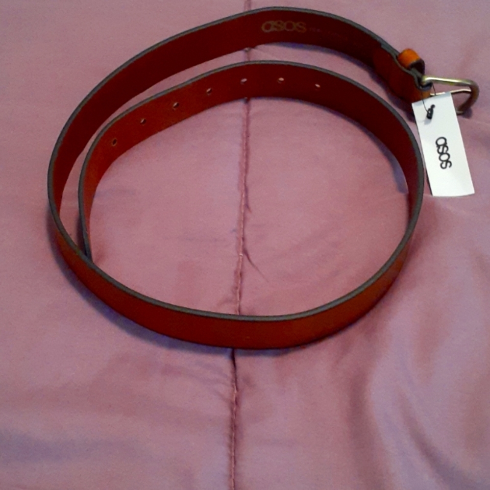 Brand new brown leather Asos better size S/M